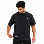 Blacked Stone Wash Men Oversized T-Shirt
