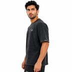 Blacked Stone Wash Men Oversized T-Shirt
