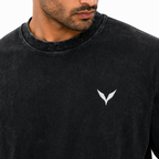 Blacked Stone Wash Men Oversized T-Shirt