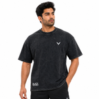 Blacked Stone Wash Men Oversized T-Shirt