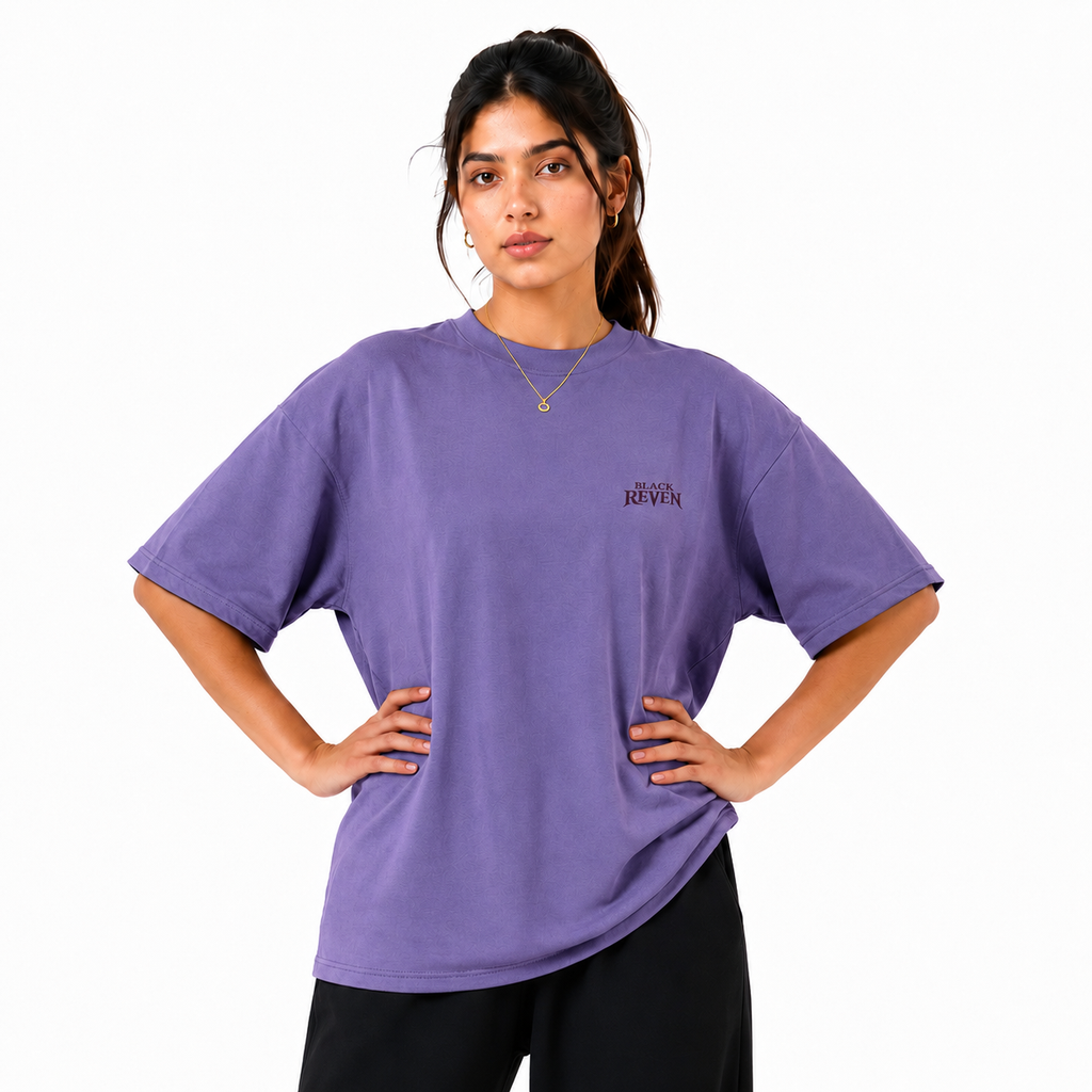 FOUNDATION OVERSIZED T-SHIRT - LAVENDER