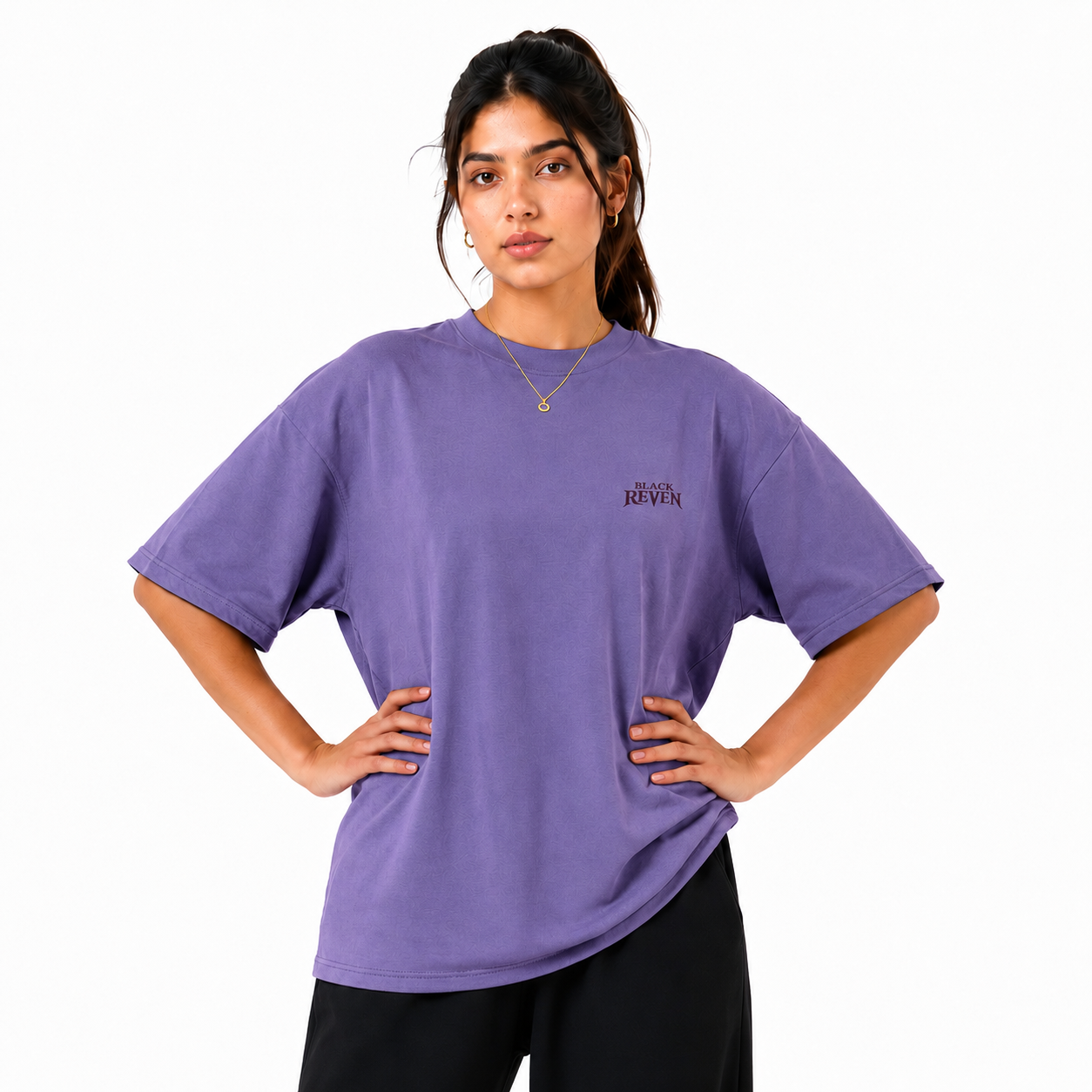 FOUNDATION OVERSIZED T-SHIRT - LAVENDER
