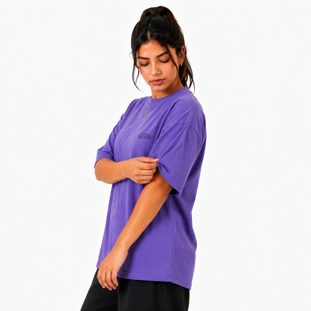 FOUNDATION OVERSIZED T-SHIRT - LAVENDER